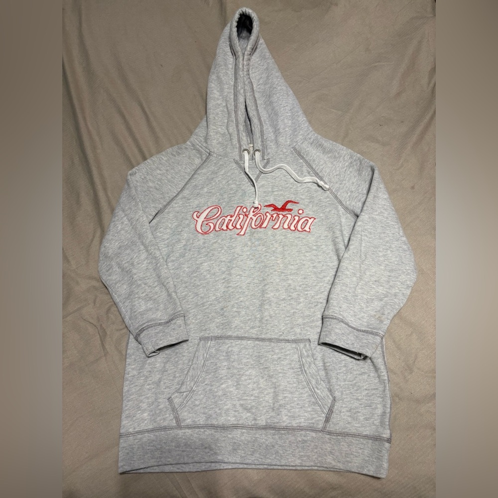 Hollister California Grey Hoodie Vintage